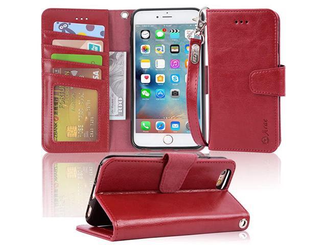 Wallet case for iPhone 6s PlusiPhone 6 Plus Kickstand Feature PU Leather with IDCredit Card Pockets for iPhone 6 Plus 6S Plus 55 inch not for 66s
