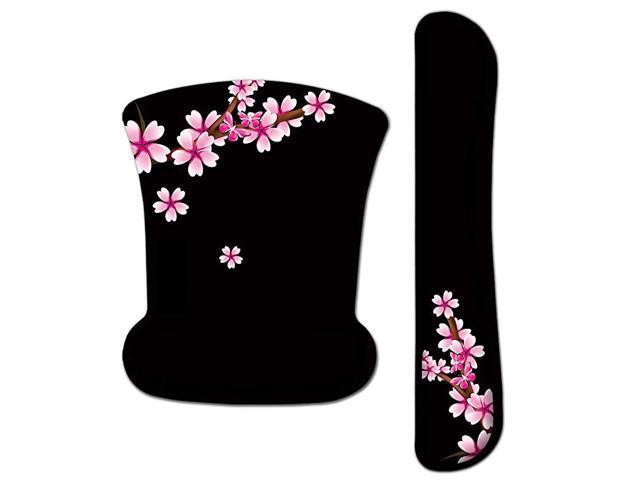 Wrist Rest Pad and Mouse Wrist Rest Support Mouse Pad Pads for Computers Memory Foam Nonslip Lightweight Cute Personalized Mousepad Mat for Office