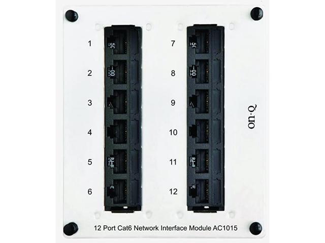 Home Office Theater Network Switch Wireless Modem Black White 12 Port AC1015