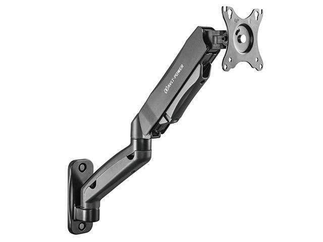 Single 1327 Monitor Wall Mount fits One FlatCurved Computer Monitor Full Motion Height Swivel Tilt Rotation Adjustable Monitor Arm VESACable