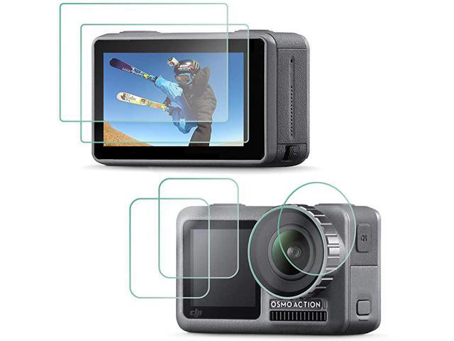 Pack Tempered Glass Screen Protector Film for DJI OSMO Action Camera PCS Front and Back Screen Protector + PCS Lens Film Foil for DJI OSMO