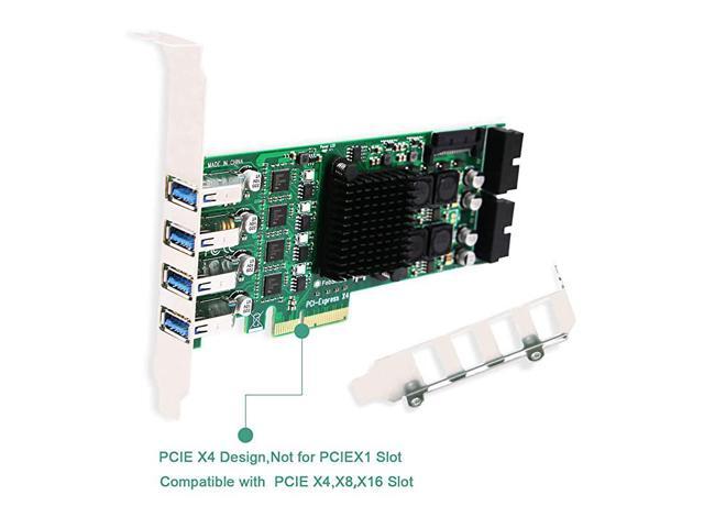 4 Channel 8 Ports PCI Express Superspeed USB 30 Card4 Dedicated 5Gbps Channels 20Gbps Total BanwidthBuild in SelfPowered TechnologyNo Need
