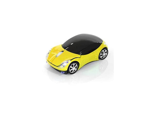 Wireless Bluetooth Mouse Portable Optical Mouse 1600DPI for MacAndroidMEWindows PCTablet Gaming Office Yellow