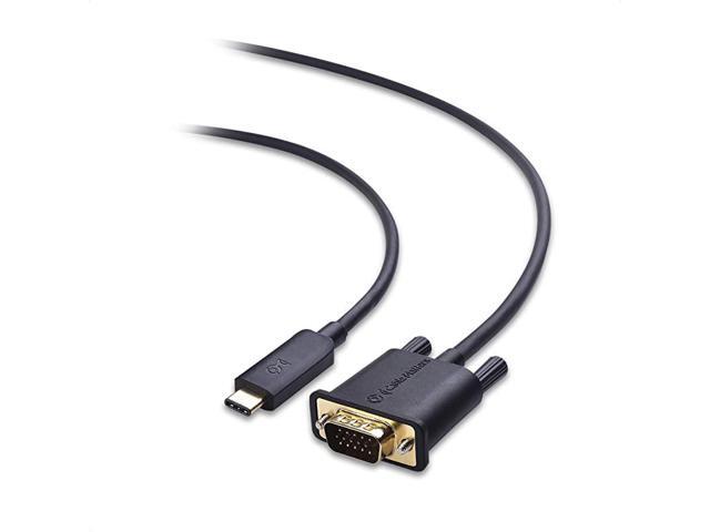 USB C to VGA USBC to VGA 6 ft Thunderbolt 3 Port Compatible with MacBook Pro Dell XPS 13 15 HP Spectre x360 Surface Pro Lenovo Yoga 910 and More