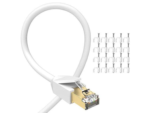 Cat 8 Ethernet Cable 75 ft Network Internet Cable Patch RJ45 HighSpeed Gold Plated Plug SSTP LAN Wire for Router Modem Gaming Xbox PS4 Switch 75ft