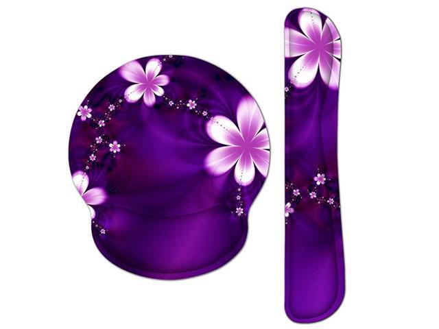 Ergonomic Keyboard Mouse Pad Wrist Support Set Durable Non Slip Keyboard Wrist Rest for ComputerLaptopGamingOffice Comfortable Lightweight for Easy