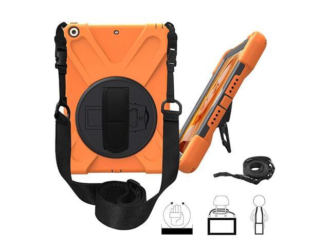 97 5th 6th Gen Case Rugged Shield Heavy Duty Cover Case Shockproof Stand Handstrap Carrying Strap Screen Protector for Apple 5th 2017 6th 2018