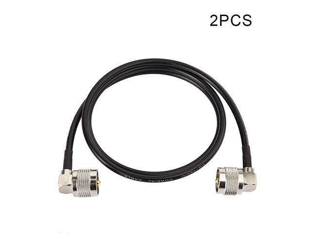 PL259 Jumper Cable UHF Pl259 Male to Male Low Loss Digital RG58 Coax Cable 3 Feet RG58 for HAM CB RadioAntenna AnalyzerDummy LoadSWR Meter 2Pack