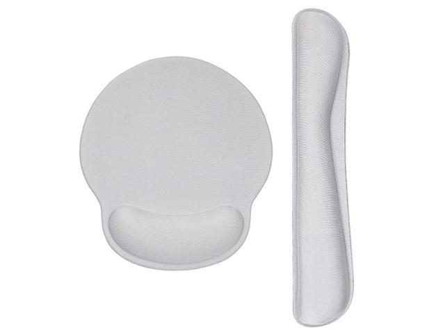 Ergonomic Keyboard Mouse Pad Wrist Support Set AntiSlip Keyboard Mice Mat Wrist Rest for LaptopComputer GamingOffice Durable Comfortable for Easy