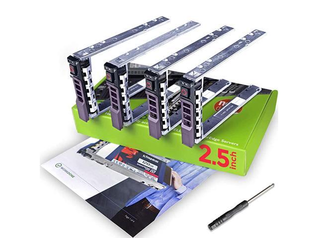 4Pack 25 Hard Drive Caddy G176J Compatible for Dell PowerEdge Server T440 T640 R330 R430 T430 R630 T630 R730 R830 R930 R320 R420 and More HotSwap