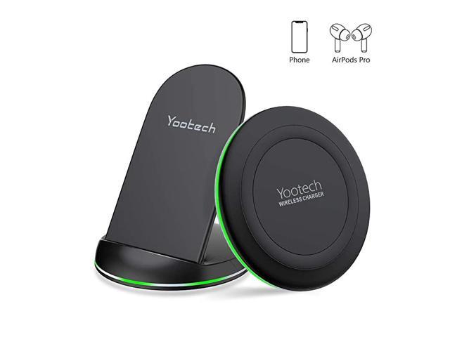 Wireless Charger2 Pack QiCertified 10W Max Wireless Charging Pad Stand BundleCompatible with iPhone 1212 ProSE 202011 Pro MaxGalaxy S20Note 10