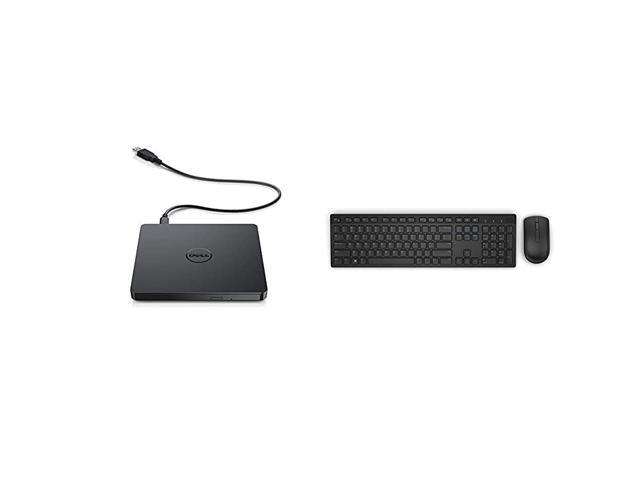 USB DVD DriveDW316 Bundle with KM636 Wireless Keyboard Mouse Combo 5WH32