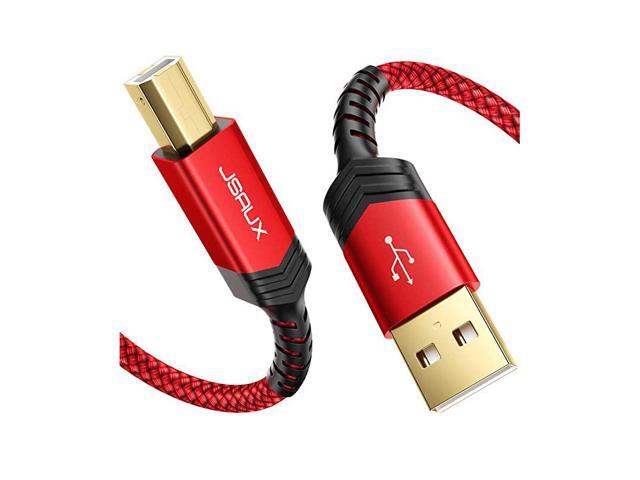 Printer Cable 10FT USB Printer Cable USB 20 Type A Male to B Male Scanner Cord USB B Cable High Speed for HP Canon Epson Dell Brother Lexmark Xerox