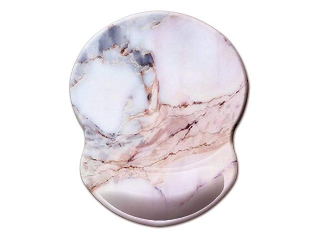 Mouse Pad with Wrist Support Marble Pattern Cute Mouse Pad with NonSlip Rubber Base for Computer Laptop PC Home Office Gaming Working Easy Typing