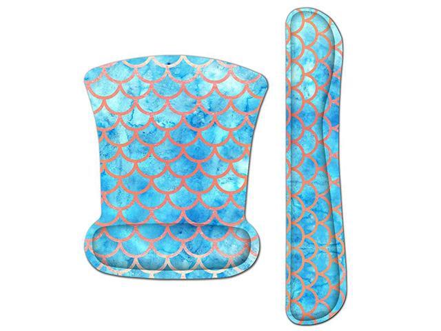 Mouse Pad and Wrist Rest for Computer Keyboard SetKeyboard Wrist Rest Pad and Ergonomic Mouse Pad with Wrist SupportNonSlip Pain Relief for Office