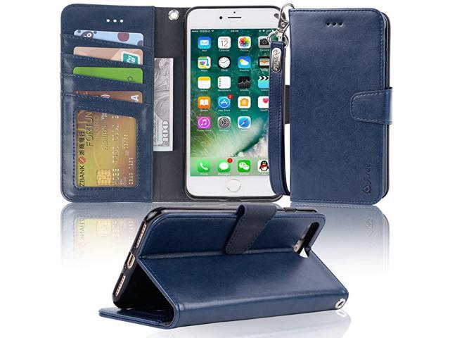 Case for iPhone 7 PlusiPhone 8 Plus Premium PU Leather Wallet Case with Kickstand and Flip Cover for iPhone 7 Plus 2016 iPhone 8 Plus 2017 55 inch