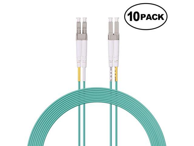 Patch Cable LC to LC OM3 10GbGigabit MultiMode Jumper Duplex 50125 LSZH Optic Cord for SFP Transceiver Computer Networks and Test Equipment