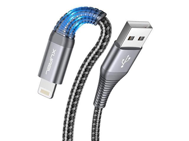 Lightning iPhone Charger Cable 2Pack 6ft Apple MFi Certified Nylon Braided USB Fast Charging Cord Compatible with iPhone X Xs XR 88 Plus 77 Plus 6