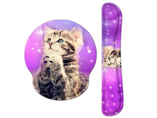 Mouse Pad Wrist Rest Gel Ergonomic Wrist Rest Support MousepadsNon Slip Rubber Base Wrist Support with Memory Foam for Laptop Computer Home Office