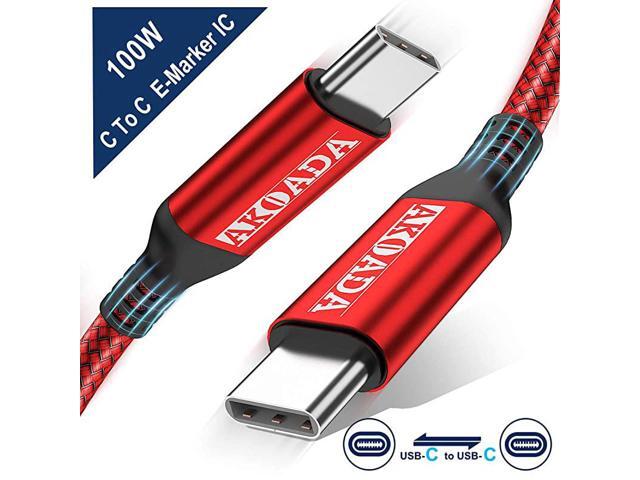 USBC to USBC 100W Cable 10ft USB C Braided Fast Charging Cable Compatible with MacBook Pro 202020192018 iPad Pro 202020192018Samsung Galaxy Note