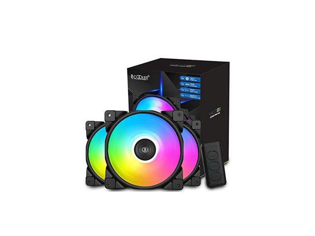 120mm Case Fan Dawn Series 3M120HALO LED RGB Silent Fans Advanced Lighting Customizations with 7 Colors10 Lighting Modes PWM High Performance