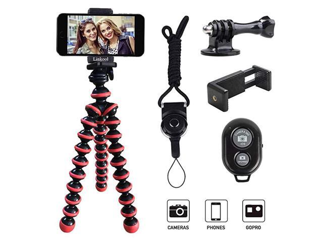 Phone Tripod Octopus Tripod with Wireless Remote Phone Holder Mount Use as iPhone Tripod Cell Phone Tripod Camera Tripod Travel TripodTabletop