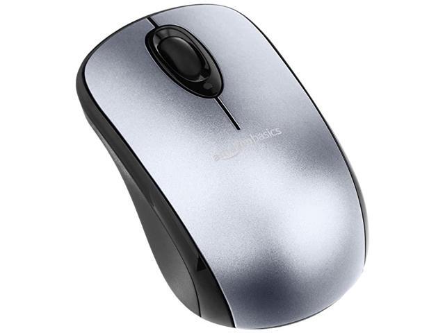 Wireless Computer Mouse with USB Nano Receiver Silver 5Pack