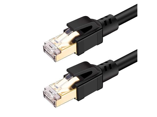 Cat8 Ethernet Cable High Speed SSTP LAN Cables 40Gbps 2000Mhz Network Patch Cable for Gaming Router Modem PC PS4 3ft