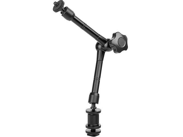 11 Magic Arm Articulating Magic Friction Arm Adjustable wHot Shoe Mount 14 Tripod Screw Compatible with DSLR Camera RigLCDDV MonitorLED