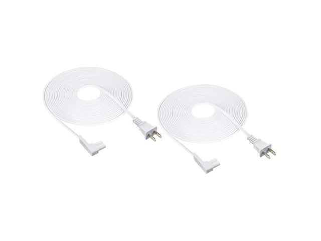 25ft 2Pack Power Cord Compatible with Sonos Play One Sonos Play1 and Sonos One SL Speaker Compatible with Sonos Play One Power Cable Cord Extra