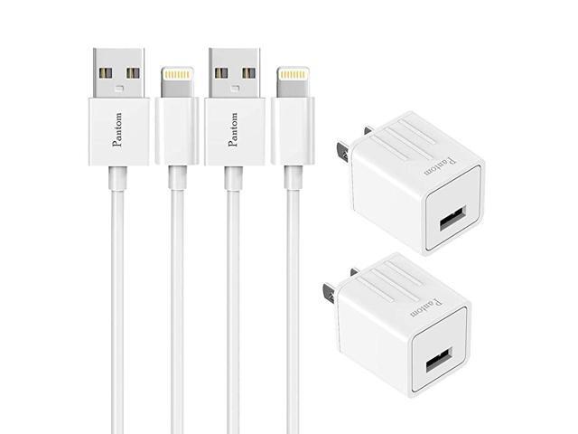 2Pack Wall Charger Plugs with 2Pack 5Feet Cables Charge Sync Compatible with iPhone 1212 Pro12 Mini1111 ProXrXsXs Max88 Plus77 Plus6s6s Plus5se5c5