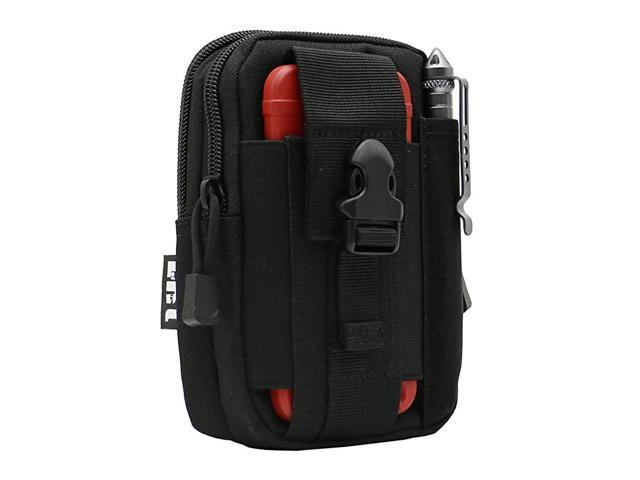 Tactical Molle Pouch EDC Utility Gadget Outdoor Men Waist Bag with Phone Belt Clip Holder Holster for iPhone 6s7X Samsung S8 Pixel Moto Z Force Play