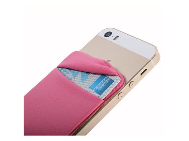 Art Plus Credit Card Secure Holder Stick on Wallet Lid Discreet ID Holder Lycra Spandex Card Sleeves for Smartphones iPhone 6 Samsung Galaxy Cell