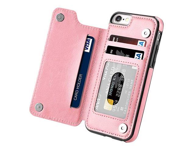 iPhone 6S Plus Wallet CaseiPhone 6 Plus Slim Fit Wallet Case for WomenMen Premium iPhone 6 Plus Leather Purse Case Durable Shockproof Cover with