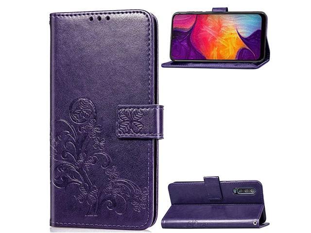 Case for Samsung Galaxy A50 Magnetic Closure Soft TPU Flip Leather Wallet Phone Case with Kickstand Card Slots Designed for Samsung Galaxy A50