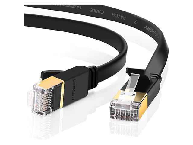 Cat 7 Ethernet Cable Shielded Gigabit Flat Cat7 RJ45 LAN Cable High Speed Internet Network Patch Cord 10Gbps Compatible for PS5 Gaming PS4 Xbox One