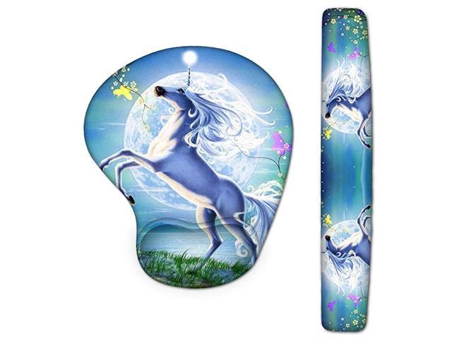 Wrist Rest Pad and Mouse Wrist Rest Support Mouse Pad Set Ergonomic Support Premium Memory Foam Durable Comfortable Lightweight for Easy Typing