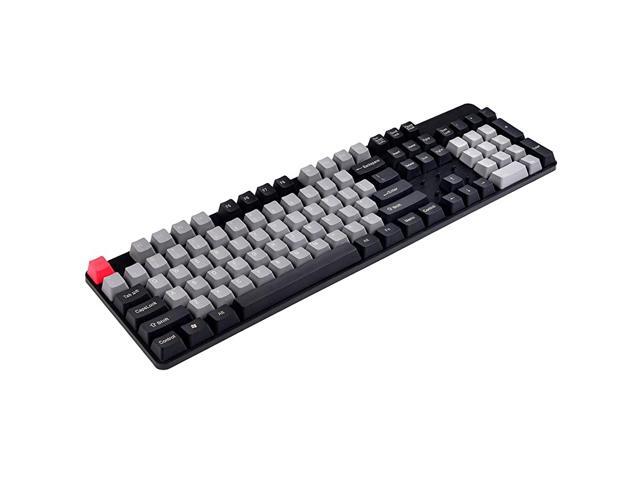 PBT Keycaps Set 104 Mechanical Keycap Set Red+Gray+Black No Backlit