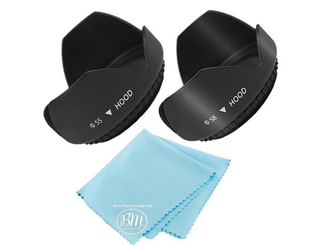 and 58mm Digital Tulip Flower Lens Hood for Nikon D3500 D5600 D3400 DSLR Camera with Nikon 18f3556G VR AFP DX and Nikon 70300mm f4563G ED