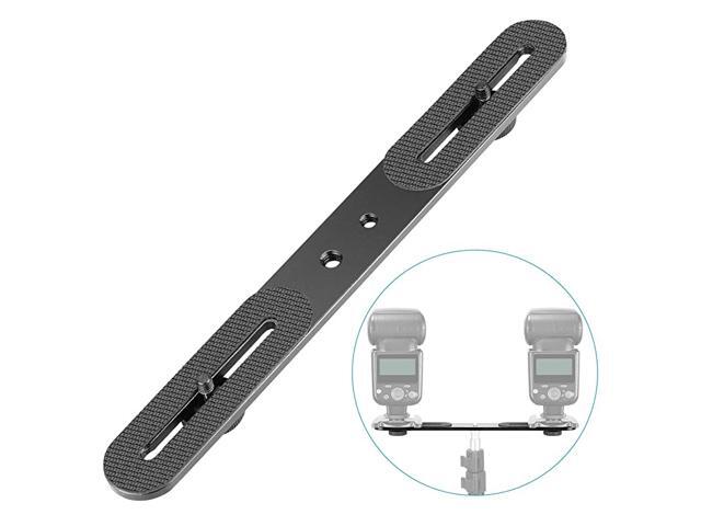11 inches275 Centimeters Dual Flash Bracket Tripod Mount for 14 inches Screw Camera Studio Video Light Stand External Flash Speedlite Without Hot