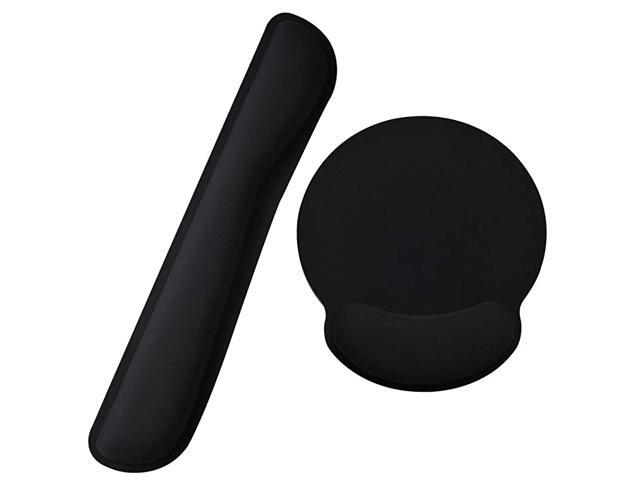 Mouse Pad Memory Foam Mouse Wrist Rest Support Pad + Keyboard Wrist Rest Pad Set Nonslip Base for Office Home Laptop Computer Typing Gaming