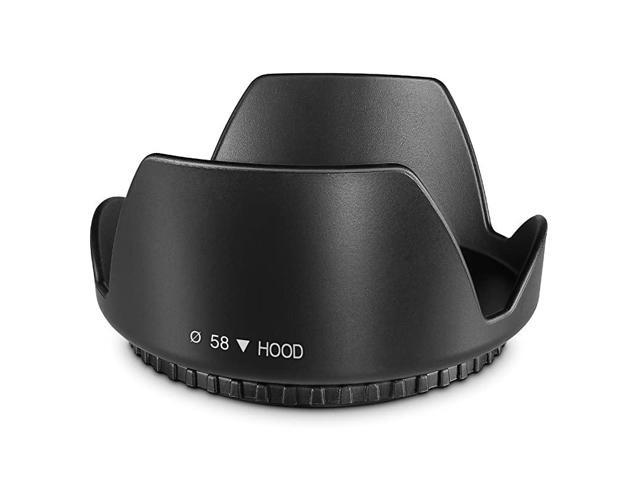 Tulip Flower Lens Hood for Canon EOS 77D 80D 90D Rebel T8i T7 T7i T6i T6s T6 SL2 SL3 DSLR Cameras with Canon EFS 1855mm f3556 is Lens and Select