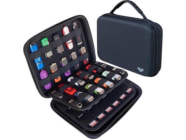 Large Capacity USB Thumb Flash Pen Drive Storage HolderMemory Card SD SDXC SDHC Card Holder CaseExternal Hard Drive CaseUniversal Electronic