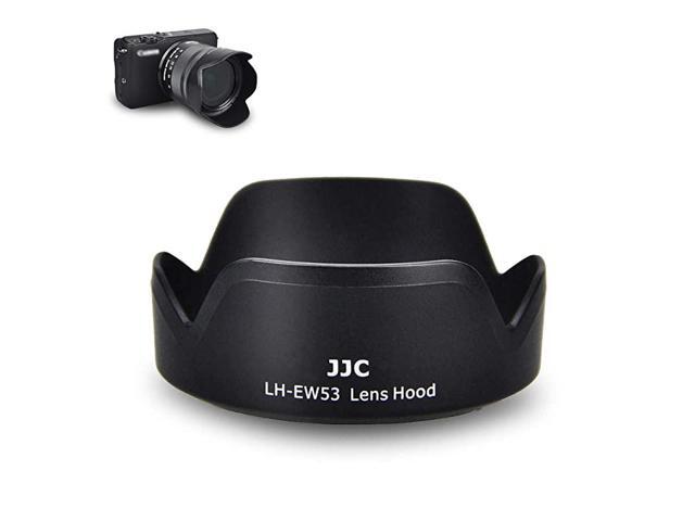 Camera Lens Hood Shade for Canon EFM 1545mm f3563 is STM Lens on Canon EOS M50 M5 M6 M100 M10 Replaces Canon EW53 Hood Black