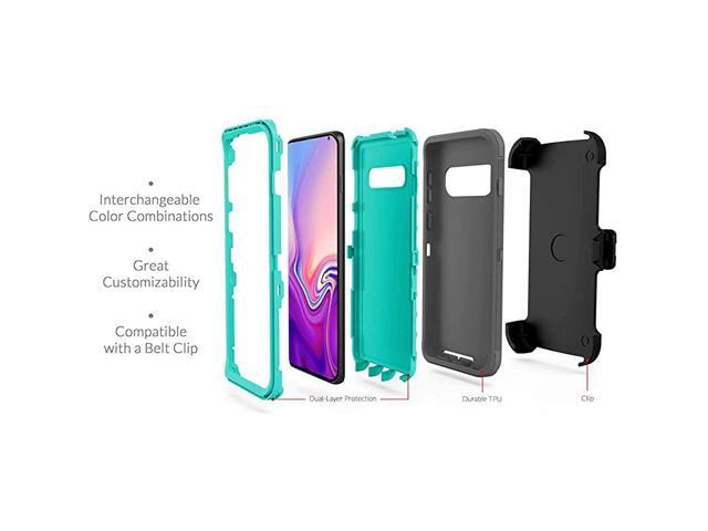 Samsung Galaxy S10 Plus Defender Case Protective Defender Shockproof Hybrid Case Dual Layer Design Hard Cover for Samsung Galaxy S10 Plus