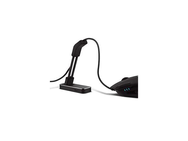 Mouse Bungee Aluminium Alloy Gaming Mouse Cable Cord Management System Flexible Mouse Cable Holder Fixer for Esports Gaming Black