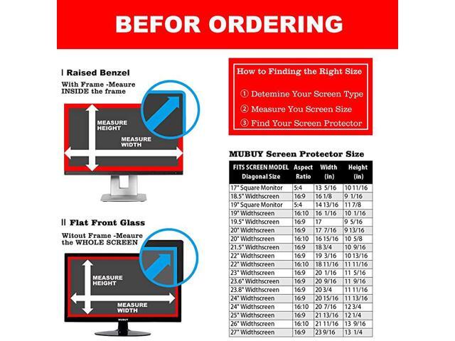 Anti Blue Light Glare Screen Protector Design for Diagonal Inch 1610 430 x 270mm Aspect Ratio Monitor Screen Reduces Digital Eye Strain Help You