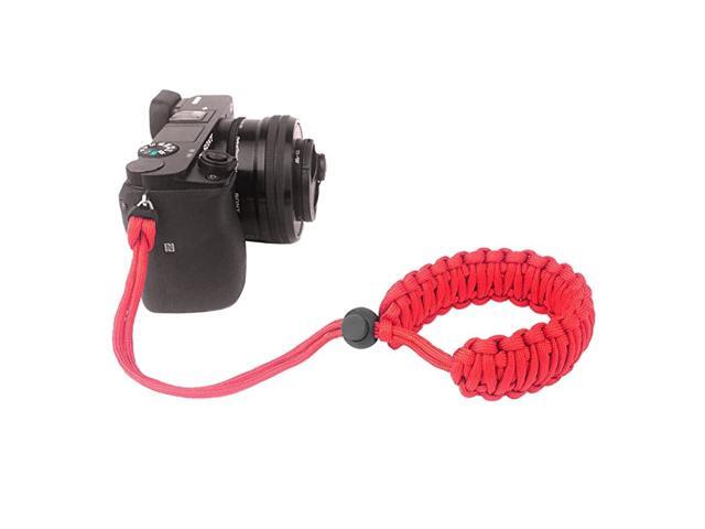 Braided 550 Paracord Adjustable Camera Wrist StrapBracelet Hand Grip Compatible with Nikon Canon Sony Panasonic Mirrorless Compact System SLRDSLR