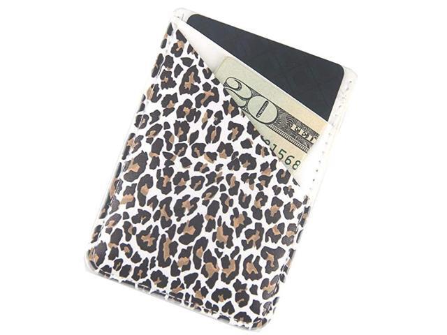Phone Card Holder Ultra Thin PU Leather 3M Adhesive Stickon ID Credit Card Wallet Sticker Case Pouch Pocket for Back of iPhoneAndroid and