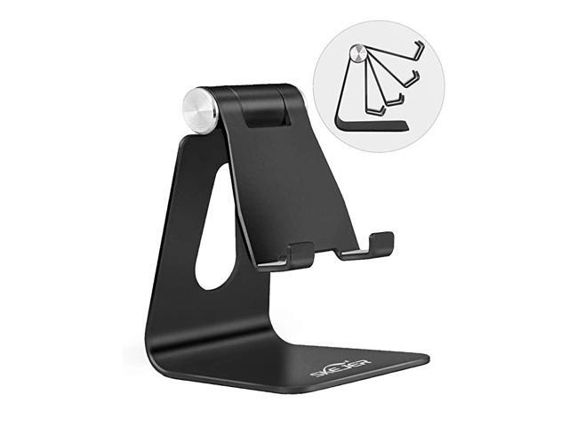 Adjustable Cell Phone Stand Phone StandPhone HolderTablet StandDockAluminum Desktop Stand Compatible with iPhone Galaxy Edge All Smart Phone and